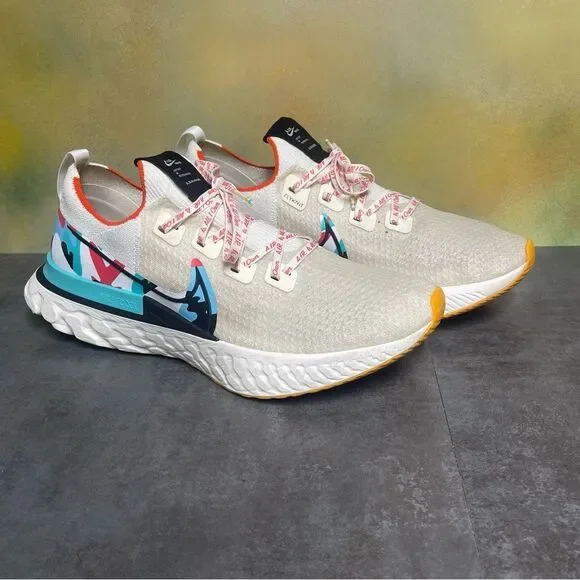 Nike React Infinity Run Flyknit A.I.R. Sail Men’s Sneakers Size 14 - Picture 2 of 16